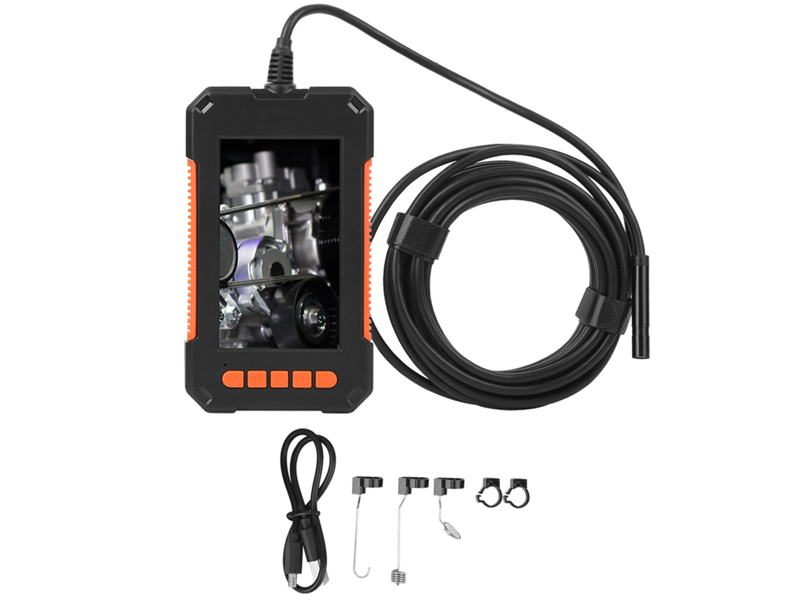 Endoscópio Portátil 8mm 1080p Ip67 Tela De 4,3 Polegadas Submersível