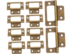Conjunto De 12 Dobradiças Vintage Reforçadas Para Portas Armário
