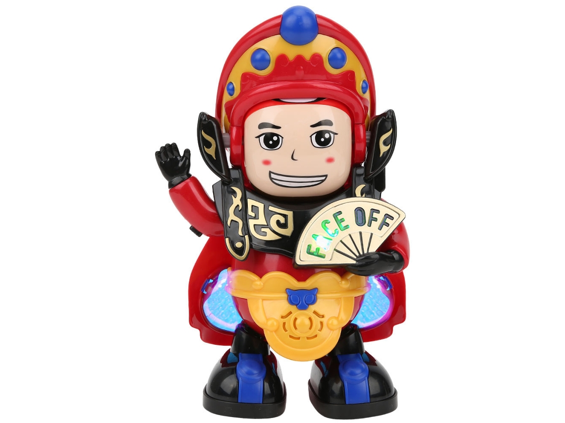 Robô de brinquedo Ats com mudança de rosto elétrica e luz LED, presente para crianças com mudança automática de rosto.