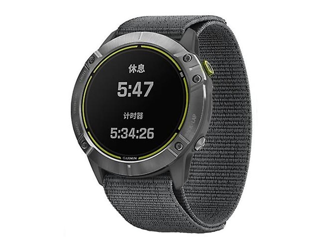 Lurelia Pulseira De Relógio Em Nylon Cinza Trançado, Compatível Com Garmin Fenix 6x 26 Mm