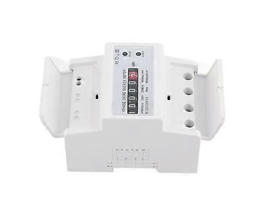 Medidor De Energia Digital 220v Monofásico, 2 Fios, Trilho Din 4p, Medidor Eletrônico De Kwh A) Brilvibera (20(80)