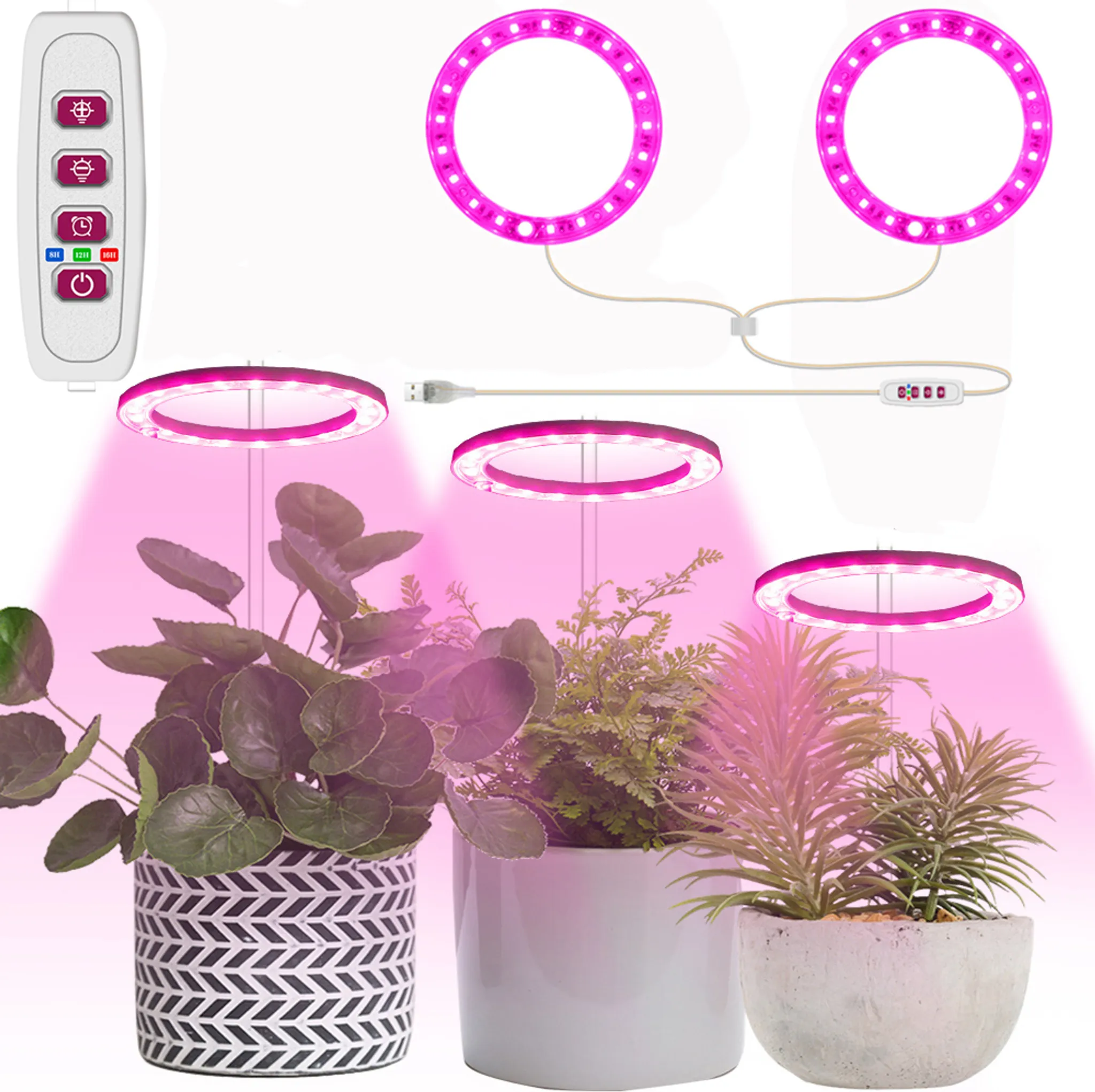 Disco Led Rosa violeta Cabeça Dupla STELASPLEN