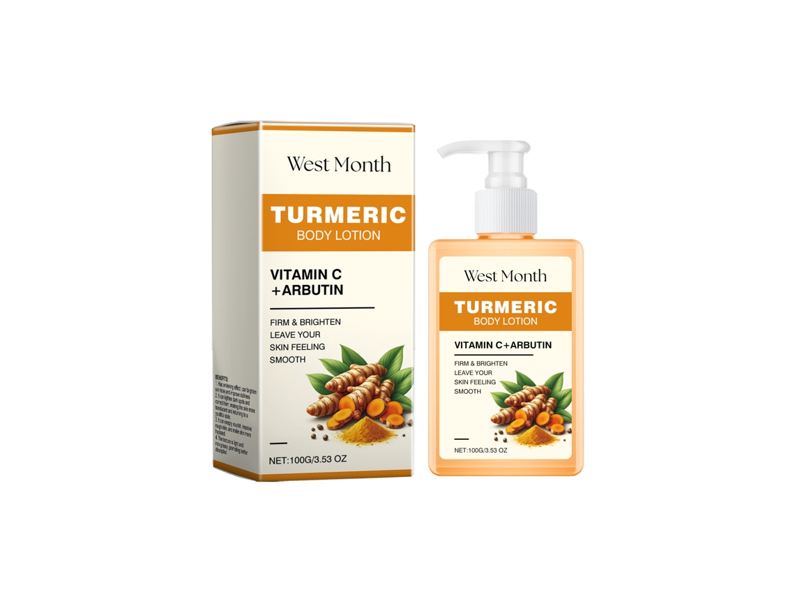 Loção Corporal Clareadora com Turmeric Suave, Pele Uniforme e Lumiosa LAXISCREED