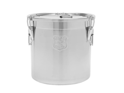 Balde De Armazenamento, Capacidade De 33l, Design Hermético, Prata