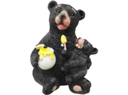 Estátua de Urso com Luz Solar um Cantinho Aconchegante com Nossas Luzes de Urso, Decoração para Pátio Externo Figuras CHABERLU