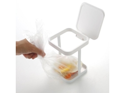 Mini lata de lixo de bancada com tampa, suporte para sacolas pequenas Slowmoose