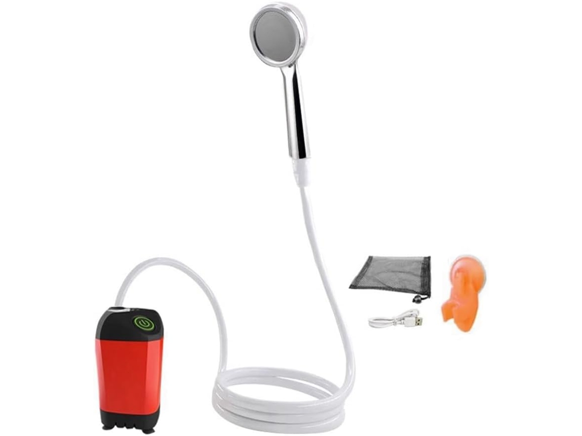 Chuveiro SFUSHOS elétrico, vermelho, 4000mAh, para banheiro, casa, rural