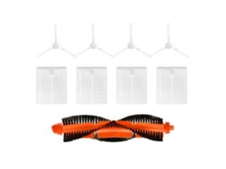 Conjunto De 9 Peças Para Aspirador Robô Xiaomi E10 E12 B112: Escova Lateral Principal E Filtro Hepa.