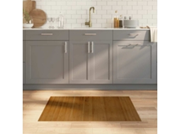 Vidaxl Tapete Retangular 70x100 Cm Bambu Castanho