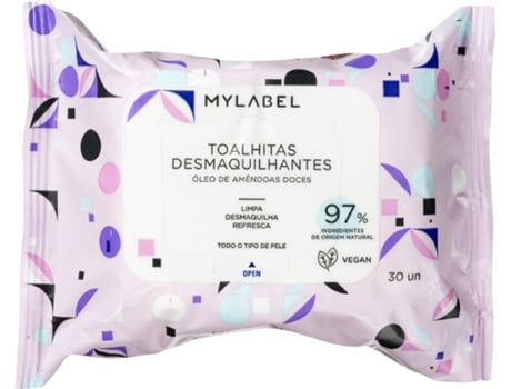 Toalhitas Desmaquilhantes Detox Mylabel Emb. 30 Un