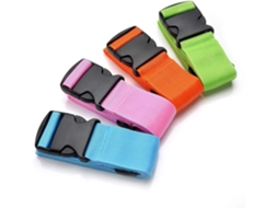 Calças ruins Slowmoose (pacote com 4) com suspensórios (verde, azul, rosa e laranja)