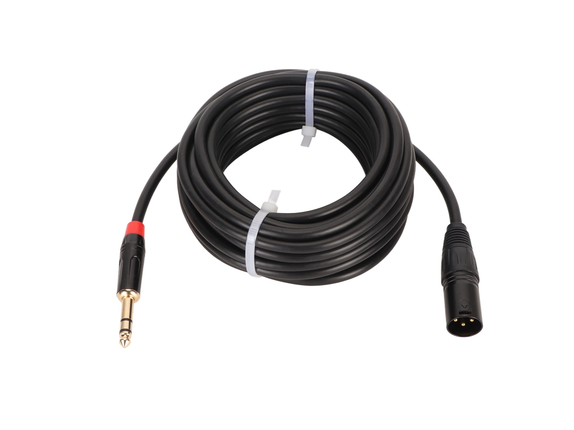 Lurelia Cabo De Áudio Xlr/trs Macho Trs 3 Pinos 6,35 Mm 1/4" 8 M, Balanceado, Para Microfones, Mixer, Amplificador E Colunas Ativas