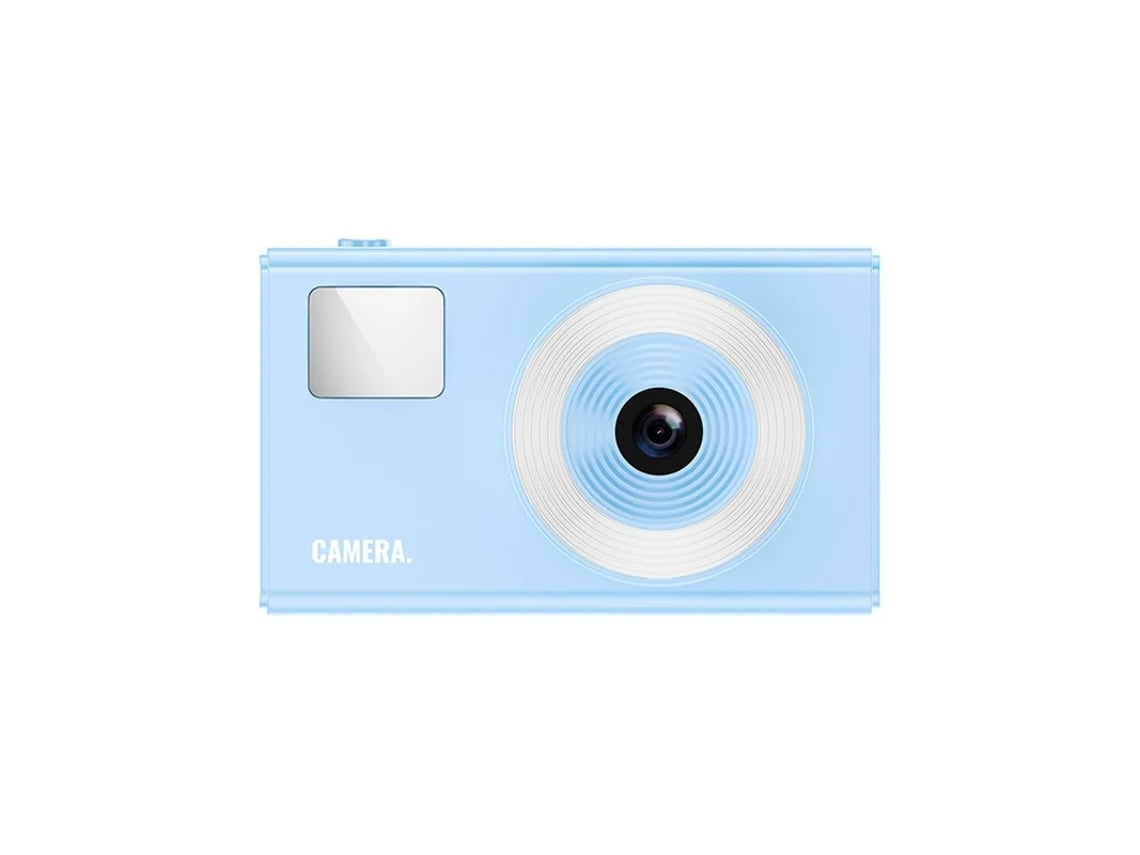 Câmera digital retrô Yizhood 1080P CCD vintage para adolescentes, cartão SD de 32 GB, zoom de 16x, azul