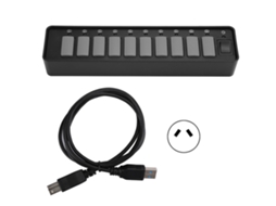 Hub Usb (expansão De 10 Portas, Transmissão De Alta Velocidade Usb3.0)