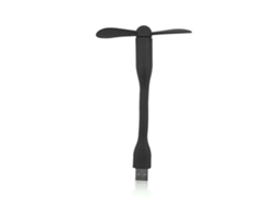 Mini Ventilador Usb Portátil Flexível Destacável Preto SUNNY SPACES