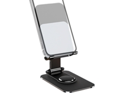 Suporte Para Celular, Suporte De Mesa Para Celular No Escritório, Suporte Giratório De 360° Em Alumínio Com Base