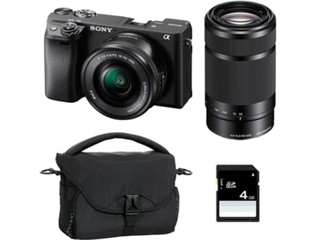 Kit Máquina Fotográfica SONY A 6400 + 16-50 + 55-210 (APS-C)
