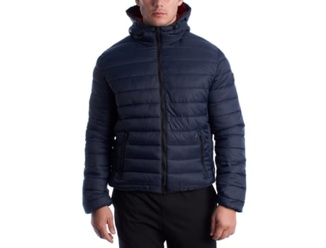 Jaqueta Masculina Us Polo Assn Acolchoada Capuz Azul (50)