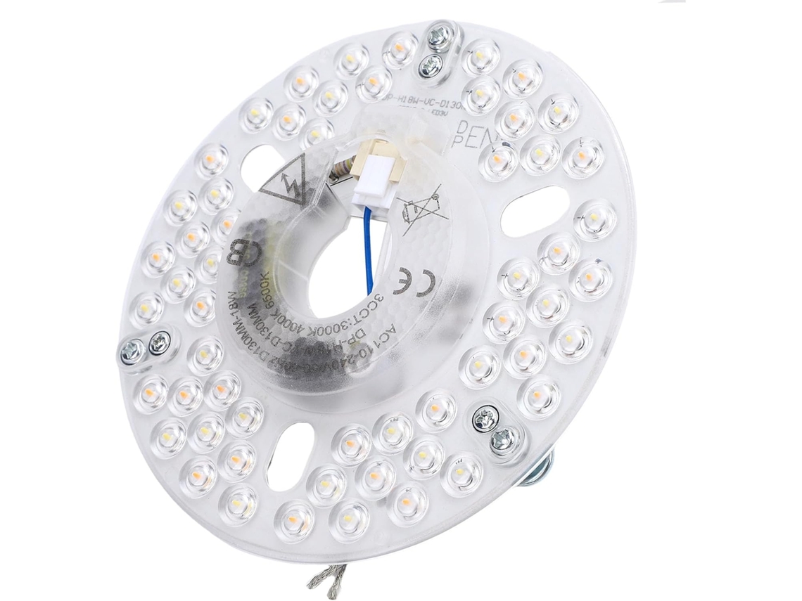 Lâmpada De Led Para Ventilador Teto, 12,7 Cm (5 Polegadas), 18 W, Com