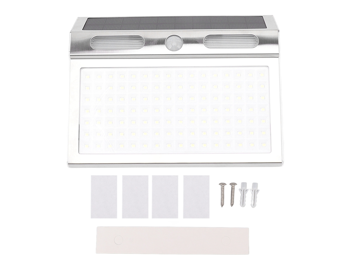 2026 lâmpada Solar de Parede com Sensor de Movimento Ip65 Impermeável 112 Leds para Jardim e Porta