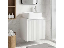 Vidaxl Vaidade Com Pia Suspensa Branco 53 X 35 X 63 Cm