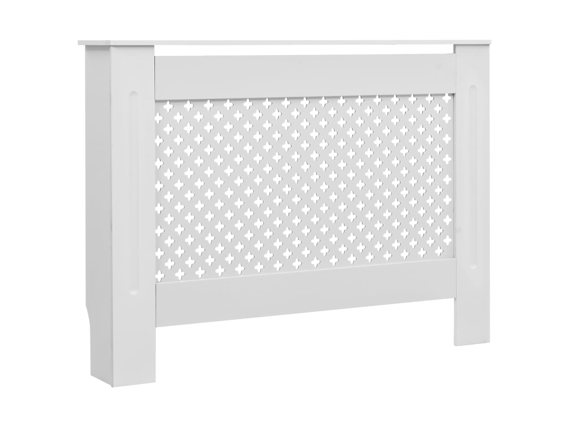 Radiator Cover, Radiator Covers Vidaxl Branco Mdf (112 X 19 X 81.5 Cm)