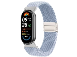 Pulseira de nylon com fecho magnético para Xiaomi Band 8nfc 9 10, 14 mm, pulseira esportiva de substituição.