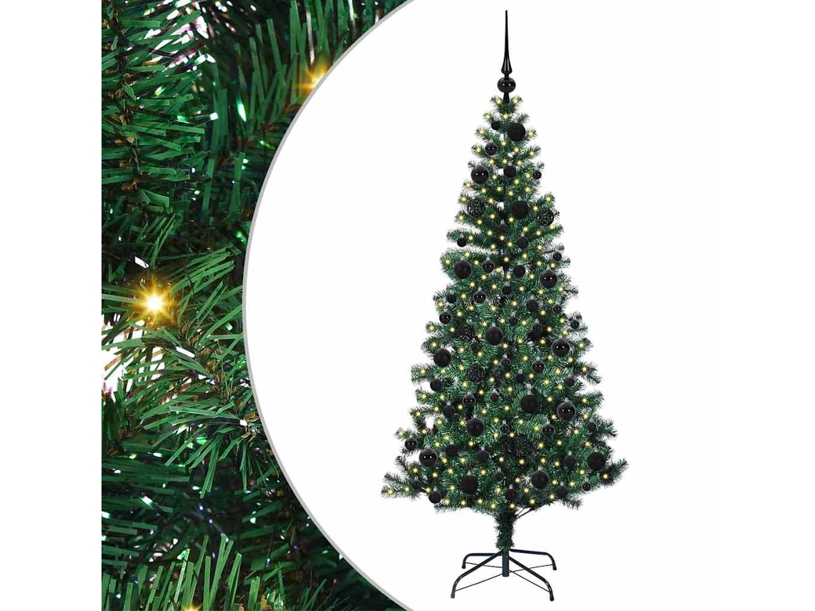 Conjunto 1 Árvore De Natal Vidaxl Verde Pvc (180 Cm)