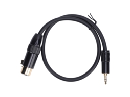 Cabo XLR Fêmea para 3.5mm Estéreo Macho 0.5m/1.6ft para Câmera Mixer Telefone Laptop