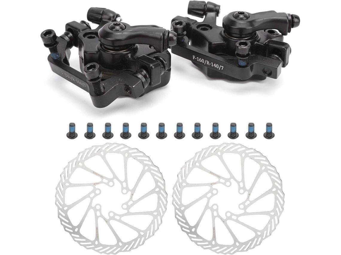Conjunto De Freios A Disco Para Bicicleta, Pinça De Freio Dianteira E Traseira Universal De Reposiçã Gokoco
