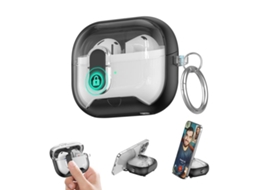 Capa Protetora Halinuia Magnética Starlink Modelo Bg3 (compatível Galaxy Buds3/3 Pro, Trava Segurança Com Suporte)