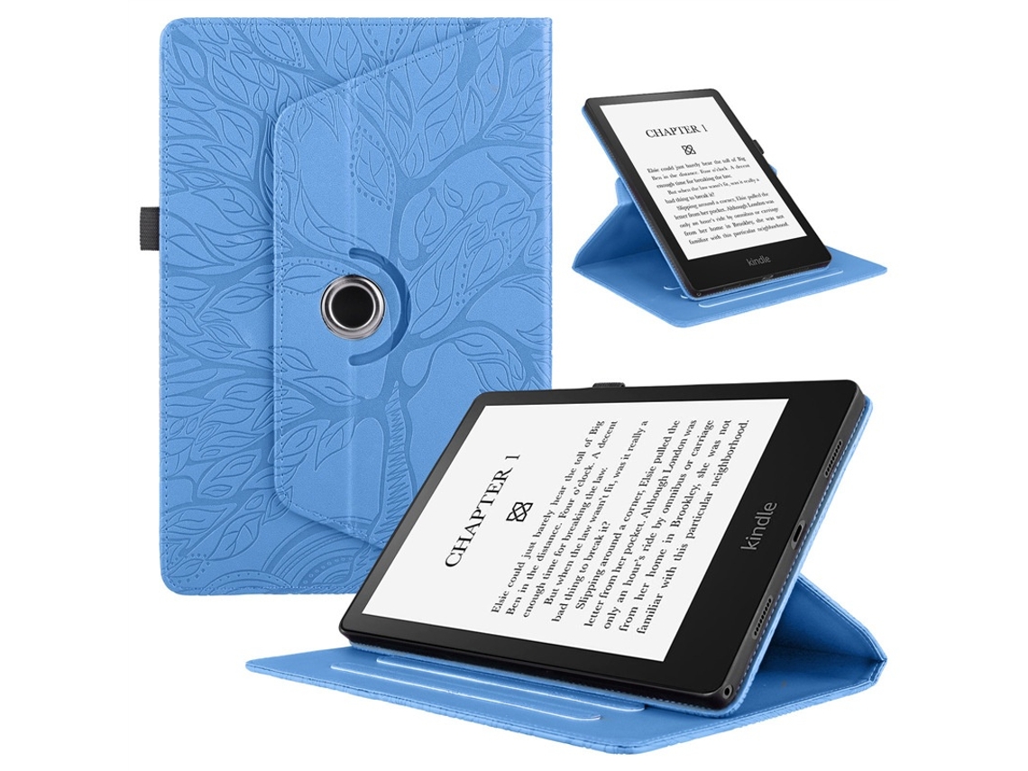 Capa Elysve Para Kindle Paperwhite 7 12th 2024 Azul