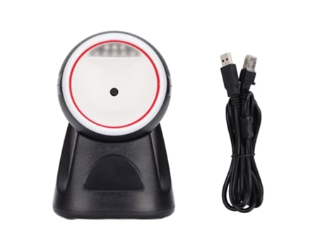 Leitor De Código De Barras De Mesa, Plug And Play, Mãos Livres, Estável E Eficiente Para Loja E Restaurante Vvjijilly