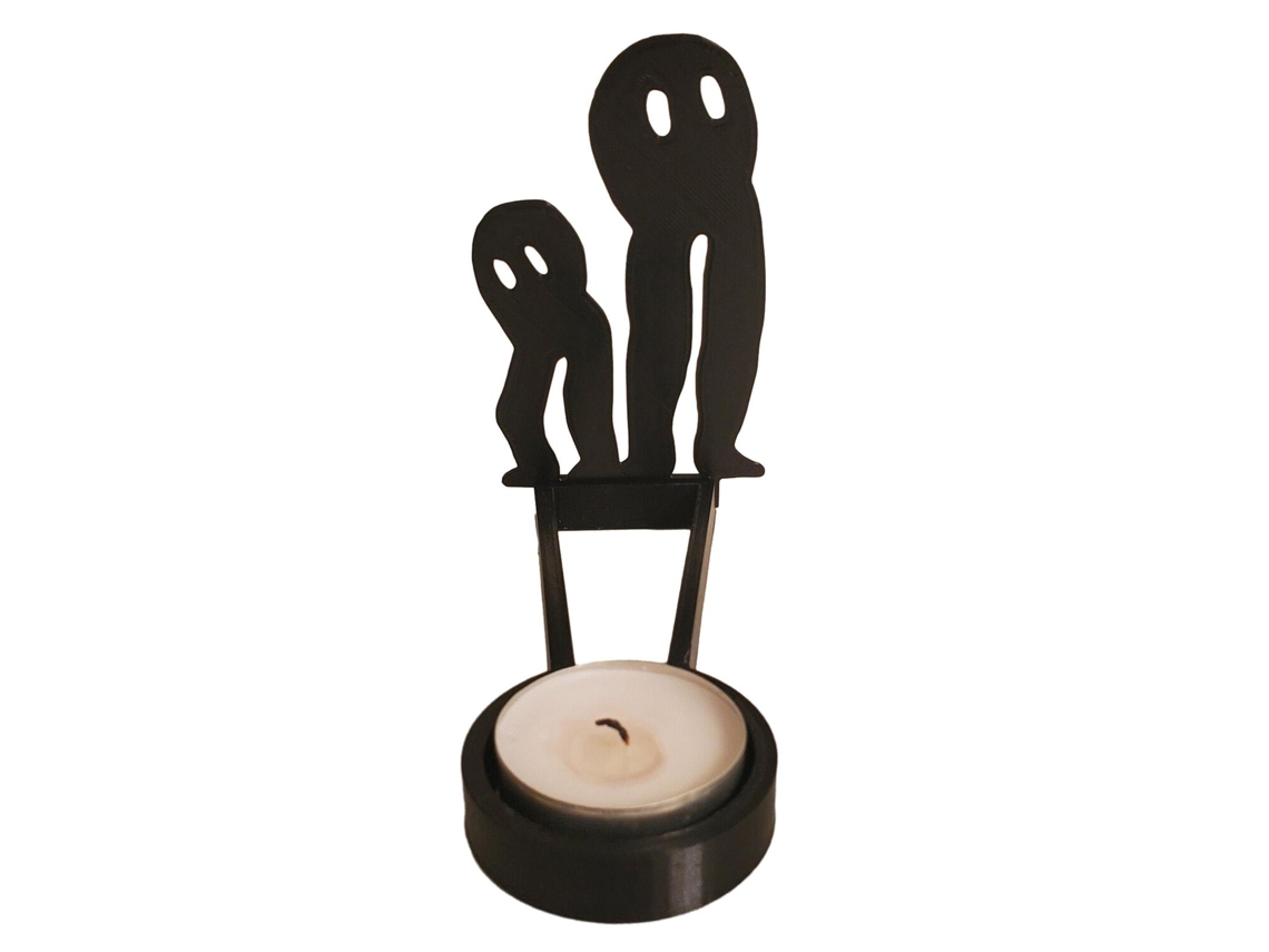 Laxiscreed Fantasma De Halloween Com Vela Para Decoração Divertida E Atraente