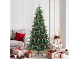 Vidaxl Bola De Pinheiro De Natal 40 Unid. Verde 4 X 9 Cm Plástico