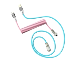 Tipo C Enrolado Personalizado Para Cabo De Teclado Mecânico Usb Com Conector De Metal Allinless
