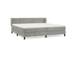 Box Spring Bed, Box Spring Beds Vidaxl Cinzeto Veludo (200 X 200 Cm)