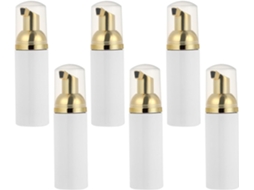 Conjunto De 6 Frascos Plásticos Vazios Para Espuma, Recarregáveis E Ideais Para Fazer Espuma.