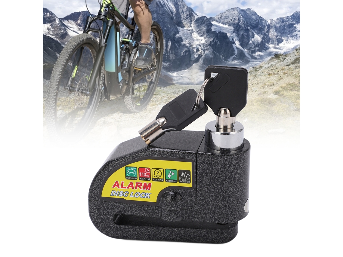 Cadeado De Freio A Disco Para Bicicleta, Antifurto, Com Alarme Elétrico E Som De 110db, Para Motocicletas, Bicicletas E Scooters, Aquaforge