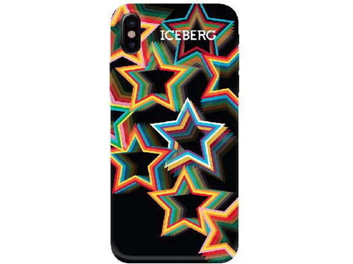 Capa iPhone X, XS ICEBERG Soft Stars Preto