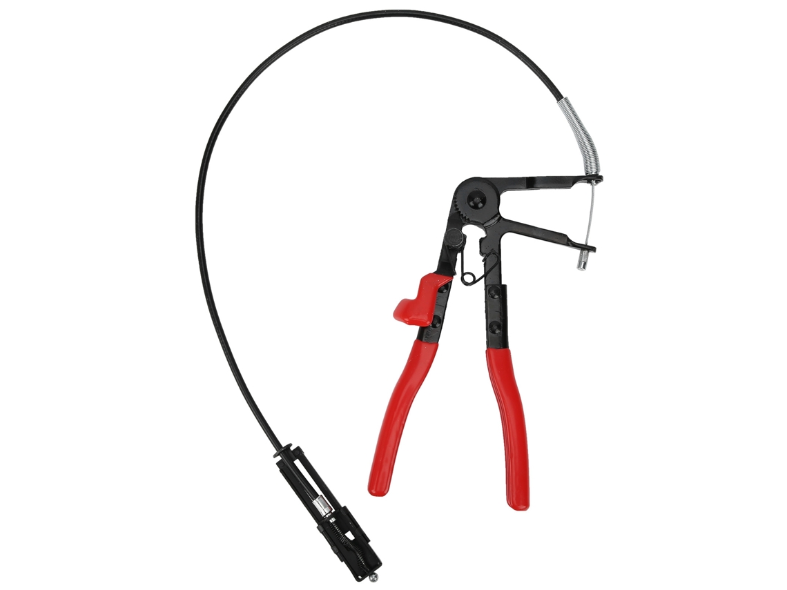 Alicate de abraçadeira de mangueira em liga de aço com garganta dupla flexível para tubos e feixes de mangueiras.