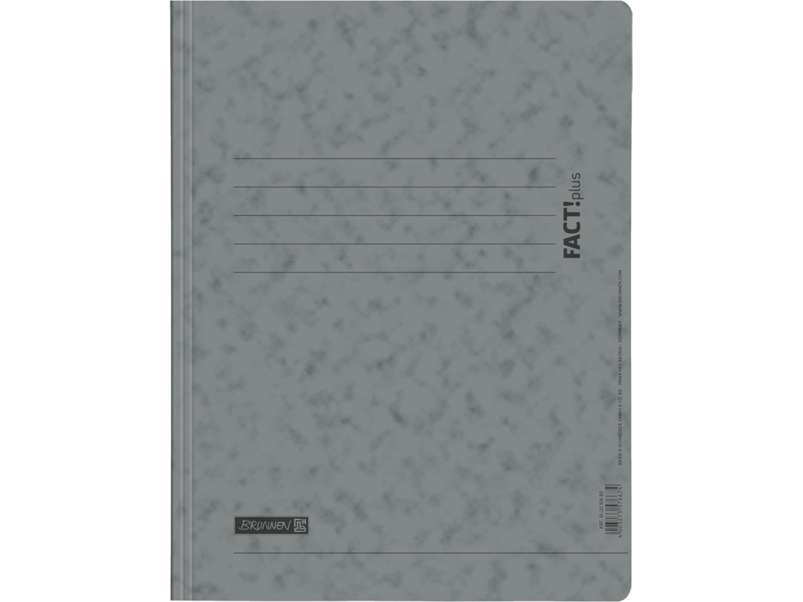 Pasta Fact!plus | A4, Altura De Preenchimento 10 Mm, Cinza Gokoco