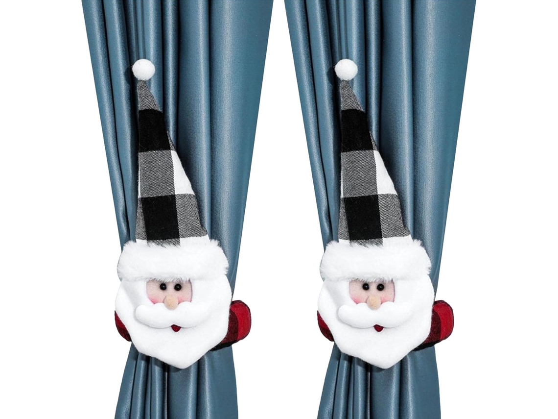 Peças De Presilhas De Cortina Natalinas Para Cortina Com Tema De Natal Aquaforge