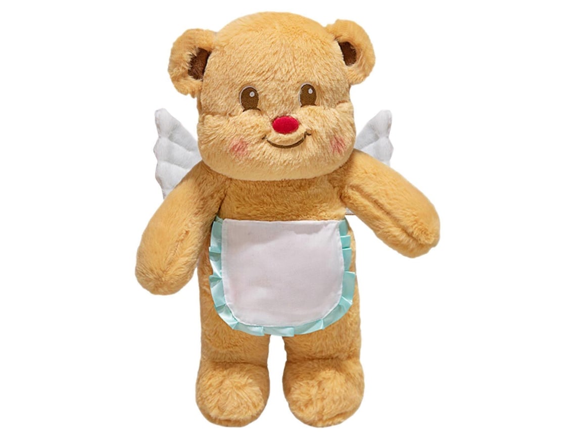 Urso De Pelúcia Anjo Com Asas E Avental, Macio, Para Presente E Decoração