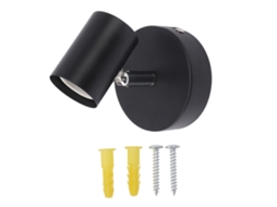 Abajur de parede moderno ferro ajustável E26 E27 preto para quarto sala iluminação 85 265v S/MARCA