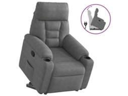 Stand Up Recliner Chair, Stand Up Recliner Chairs Vidaxl Cinzeto Microfibra