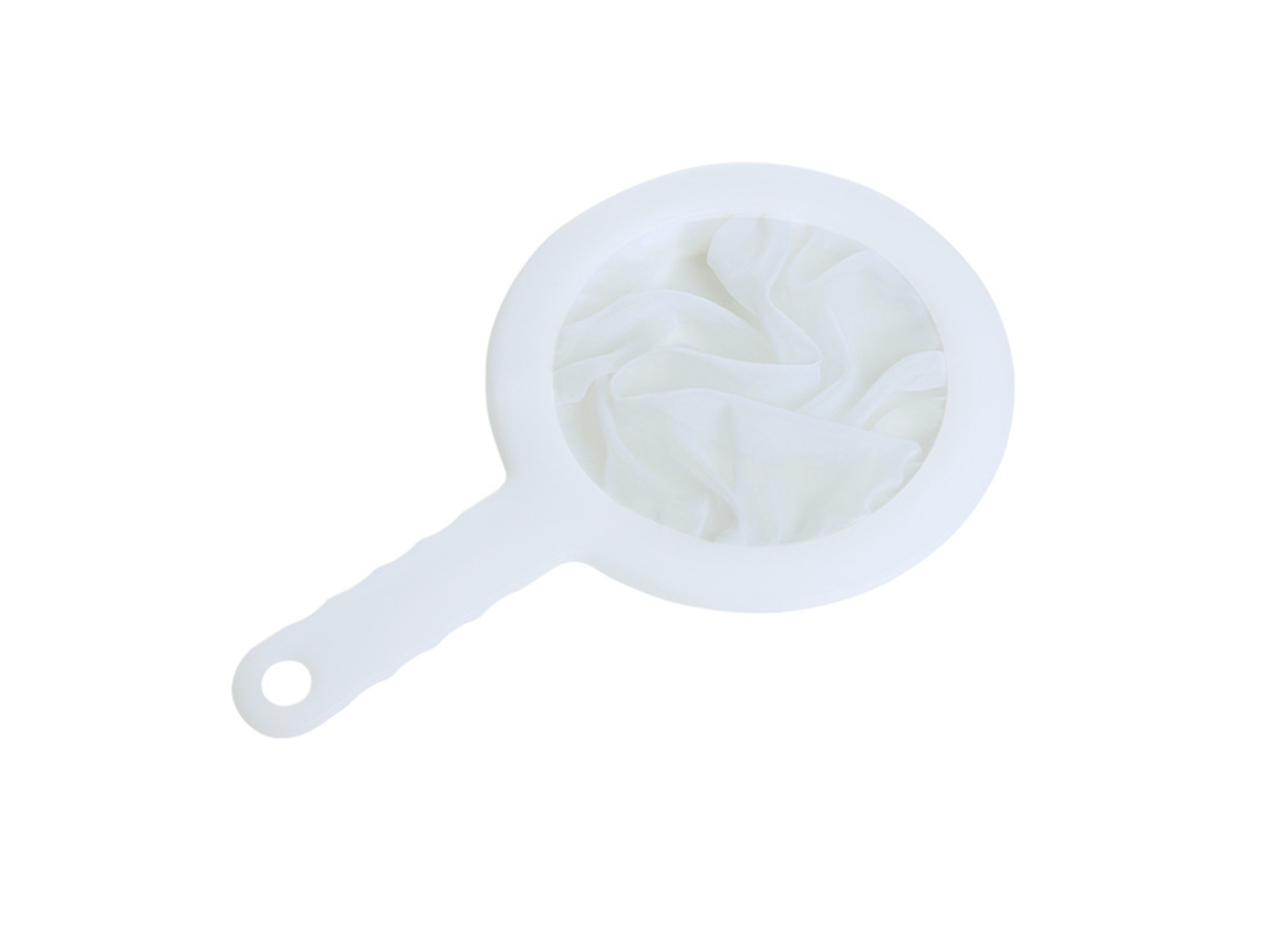 Coador de Malha Fina com Alça Ergonômica para Cozinha Filtro de Leite Suco Vinho Mel Farinha Açúcar