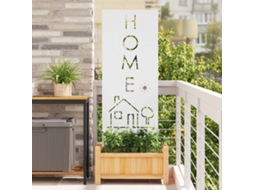 Vidaxl Tela De Privacidade Para Jardim Fretwork Branco 50 X 140 Cm