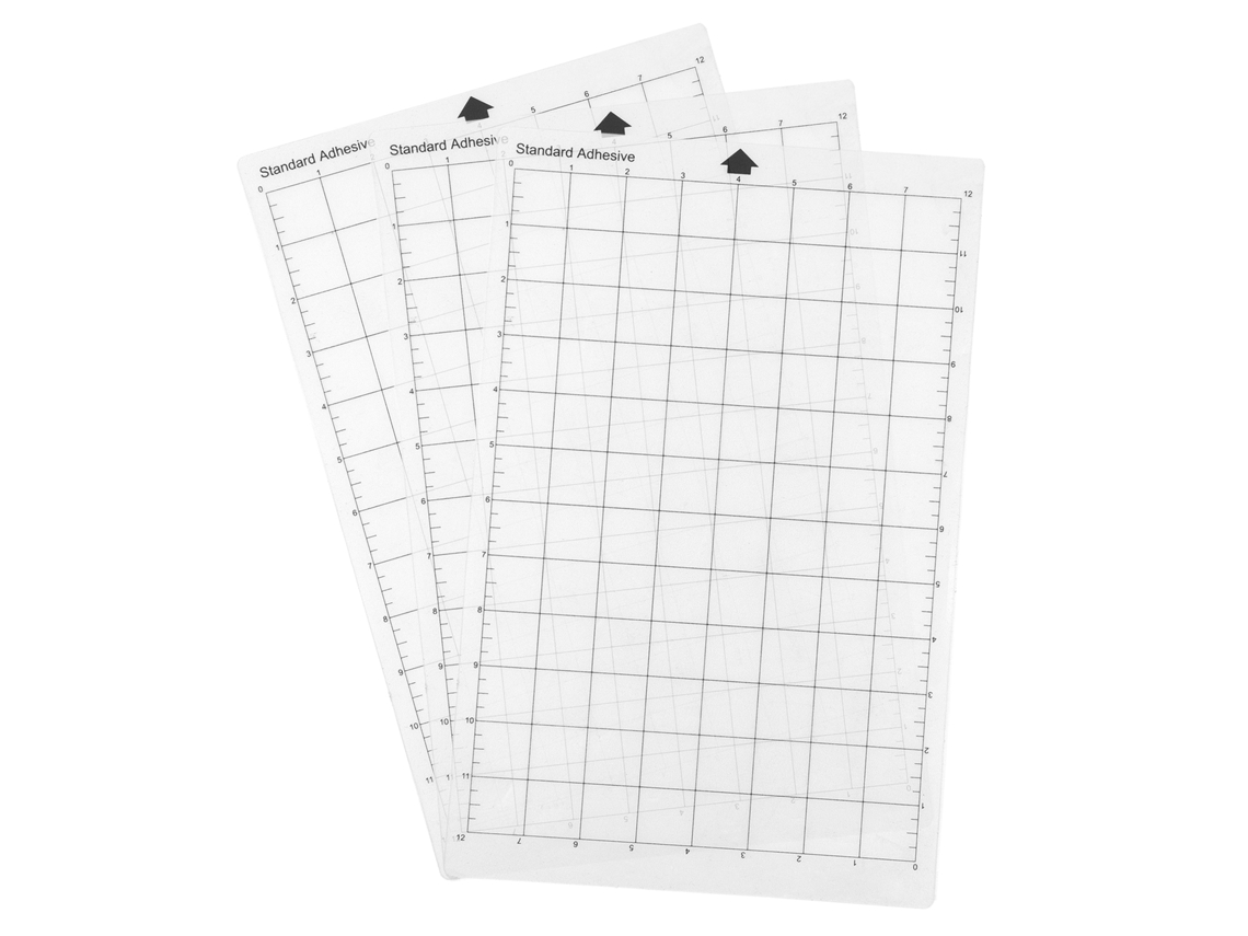 Tora de Corte Adesiva Transparente 8x12 Polegadas com Grelha para Silhouette Cameo, 3pcs | S/MARCA