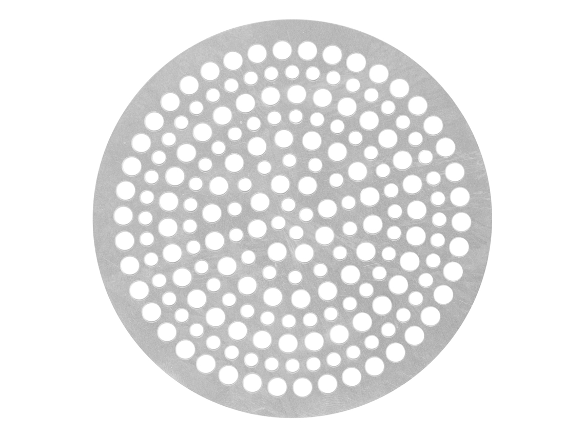 Filtro de Ralo de Piso em Aço Inoxidável, Redondo, para Chuveiro, com Malha Anti entupimento AQUAFORGE (82 Mm)